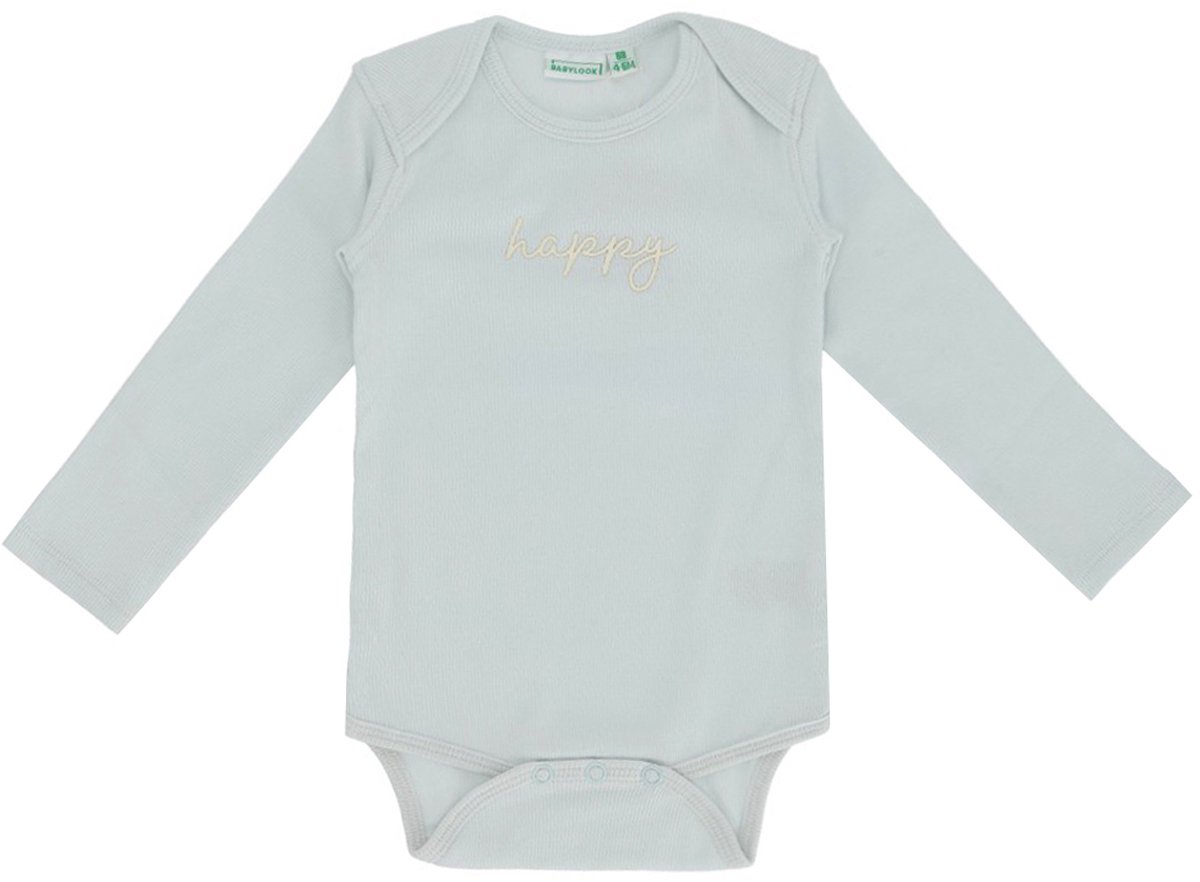 Babylook Romper Lange Mouw - Maat 62 - Rib - Plain Air
