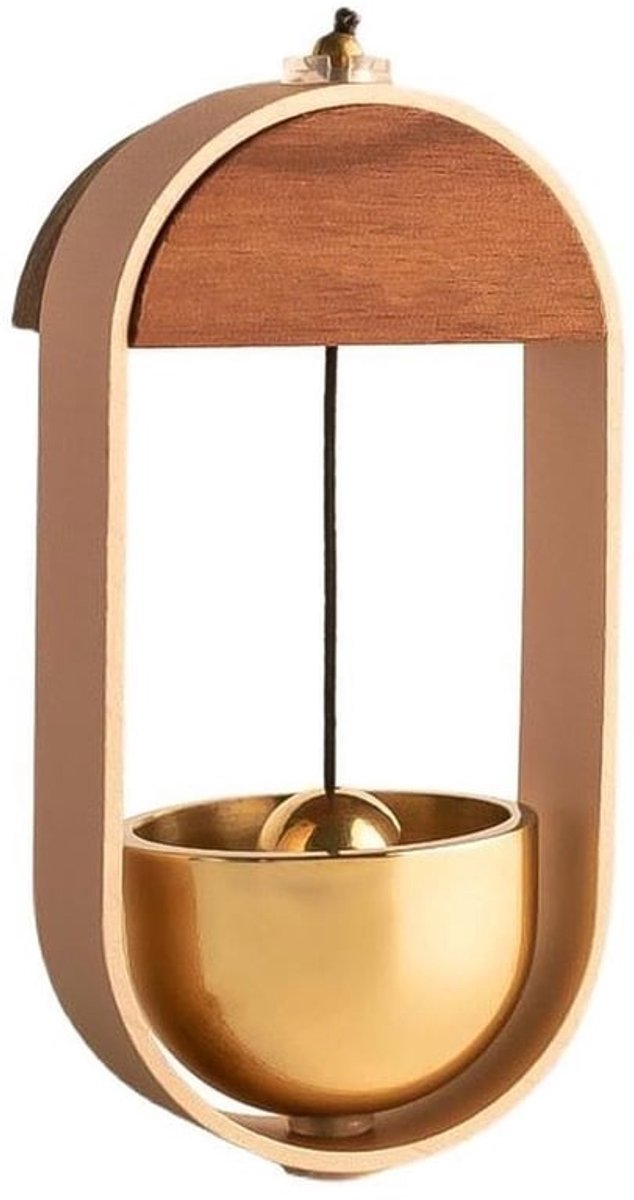 Dopaminebel, decoratieve deurbel met handgemaakte deurbel, welkomstdeurbel, deurbel, zuignap koelkastdeur windgong deurbel voor decoratie voordeur, binnen en buiten
