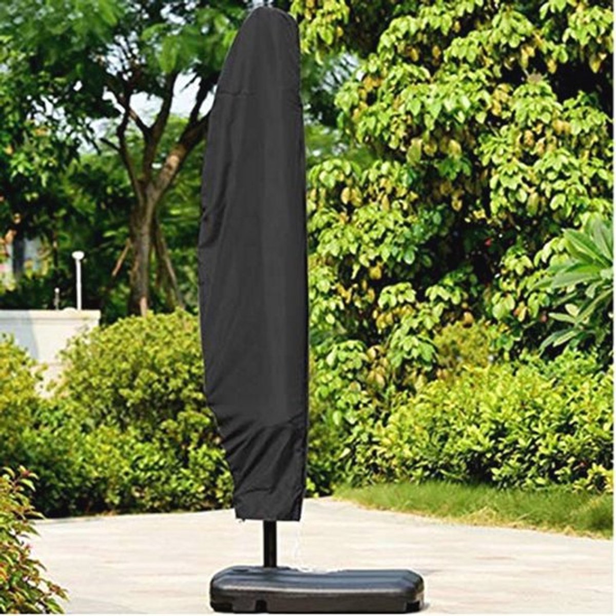 Waterdichte Tuinparapluhoes - Parasolhoes voor Vrijdragende Marktparaplu - Zwart 80 x 56 x 48 x 24,9 cm