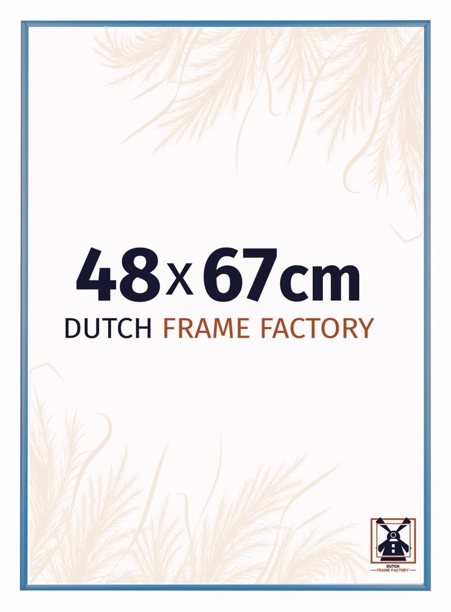 Fotolijst 48x67 cm - Aluminium - Staal Blauw - Kampen