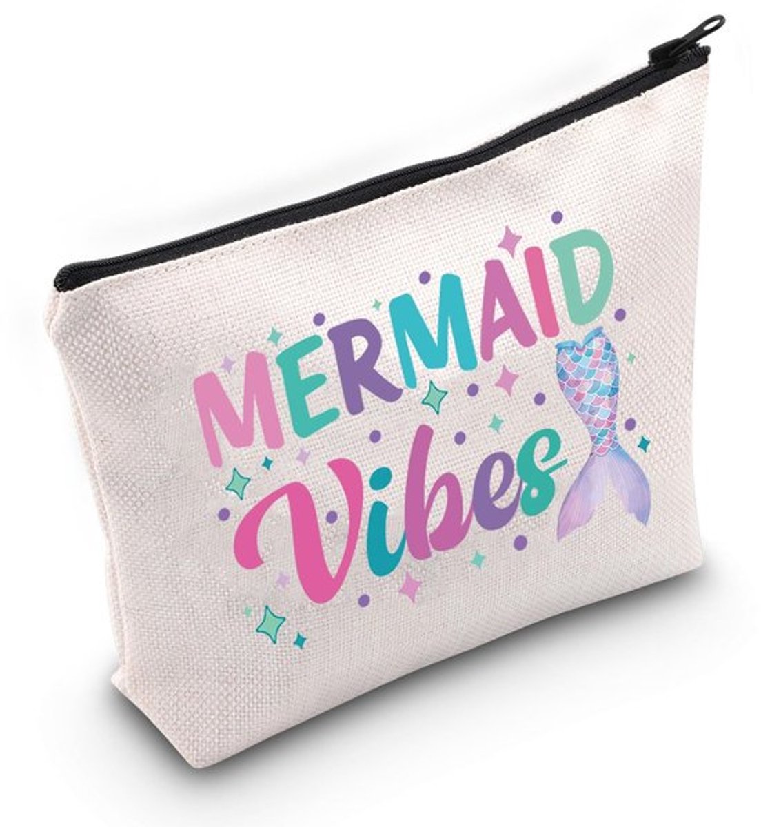 Mermaid Elements Gift Vibes Makeup Bag Lover Cosmetic Bag Tail Merch Theme Verjaardagscadeau, Vibes Bag