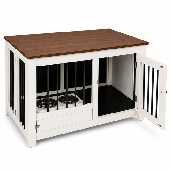 Pawsource Hondenbench Meubel - Metaal/Hout - XL - 100 x 60 x 72 cm