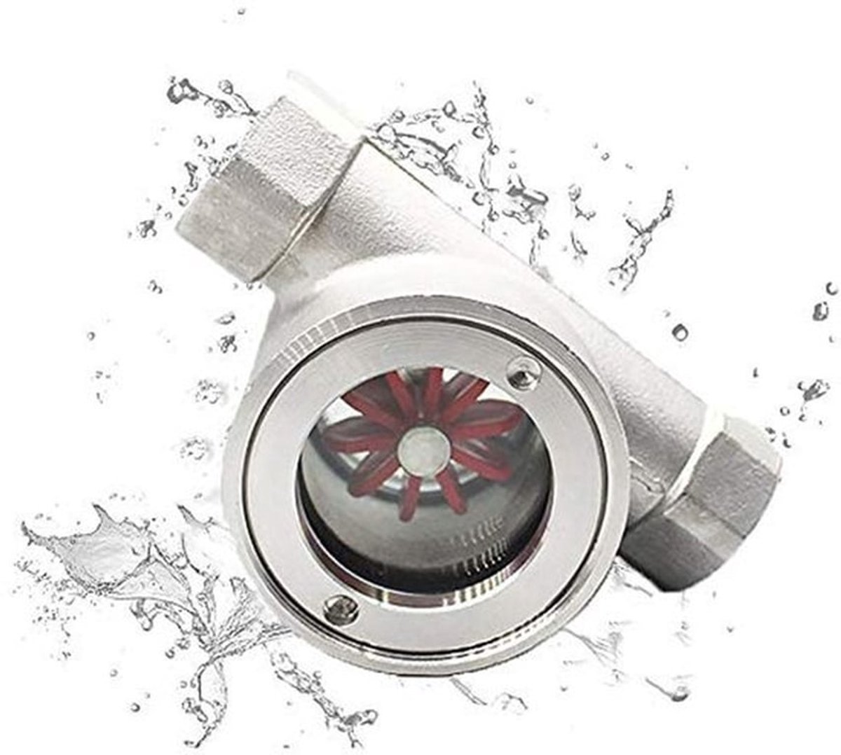 7 Waaiers Flowmeter Indicator, 1/2 "Draad Poort Vrouwelijke naar Vrouwelijke Flowmeter Indicator voor Aardolie, Chemisch, Voedsel, etc