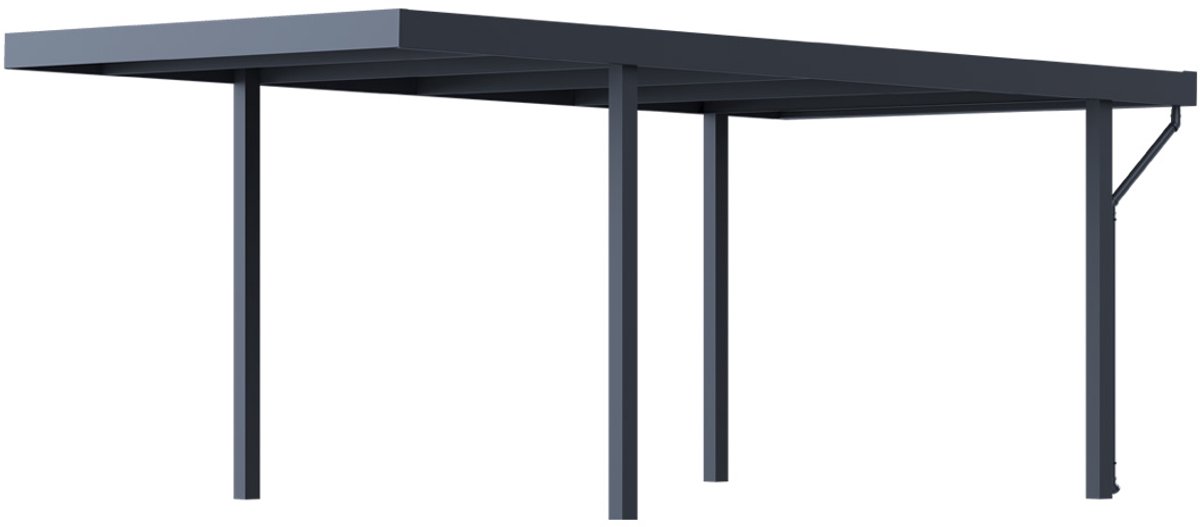 Carport Metta 3.2 x 5.5 m Antraciet