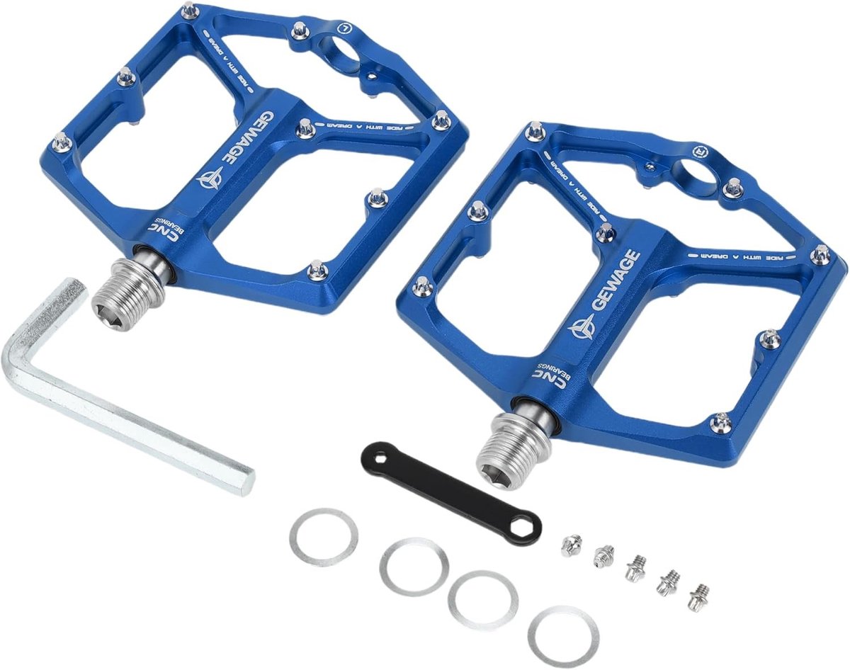 Duurzame Voetsteun voor Fietspedalen - Geschikt voor 9/16 Inch Assen - Aluminium Legering - 1 Paar
