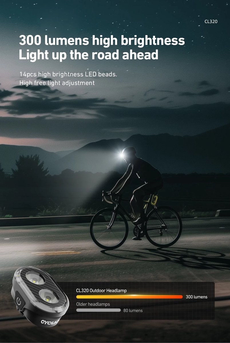 Inlustro Oplaadbare LED Hoofdlamp - IPX6 Waterdicht - Verstelbaar Verlichting met 11 Lichtstanden - Voor Hardlopen, Klussen, Fietsen, Hiking, Camping en Vissen - 600mAh Batterij — cadeau in Sport & Outdoor - foto 2