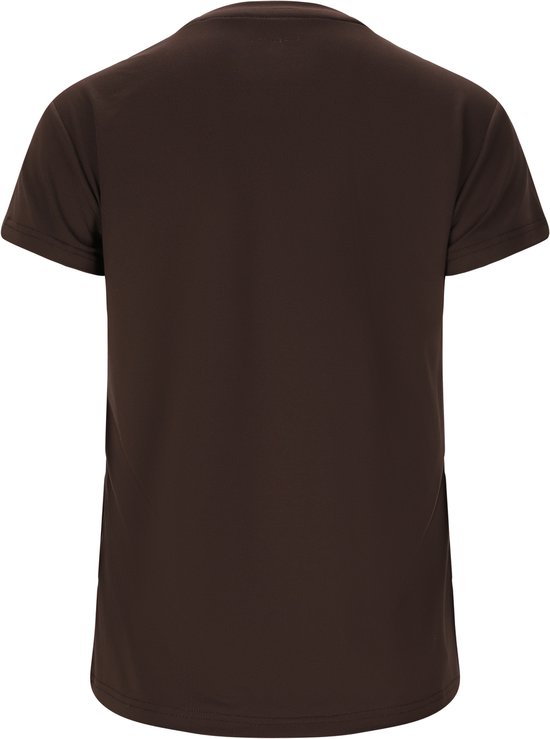 ATHLECIA - almi v2 w s/s tee - Training t-shirt korte mouw dames - Donkerbruin van Athlecia — afbeelding 5
