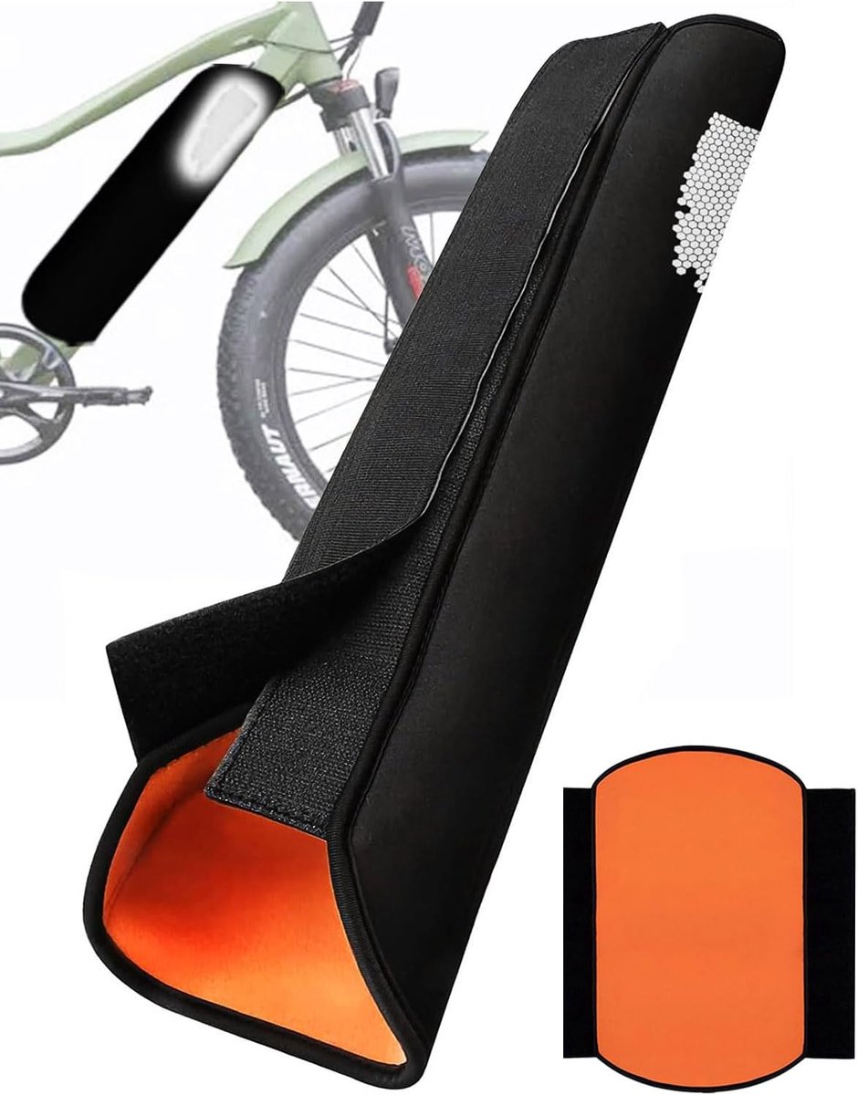 Accuhoes voor E-Bike - Reflecterend - Waterdicht en Stofdicht - Oranje - Veiligheid bij Nacht