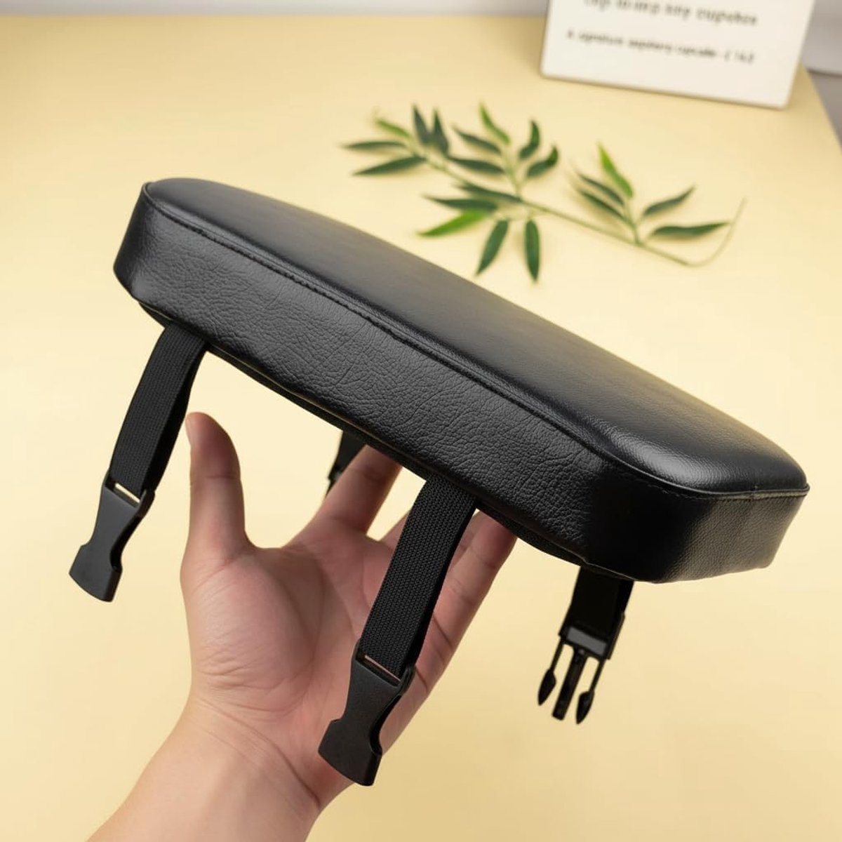 Comfortabel PU Fietszadelkussen met Dikke Sponsvulling - 30x15x4 cm - Geschikt voor E-Bike - Mountainbike en Wegfiets - Zwart