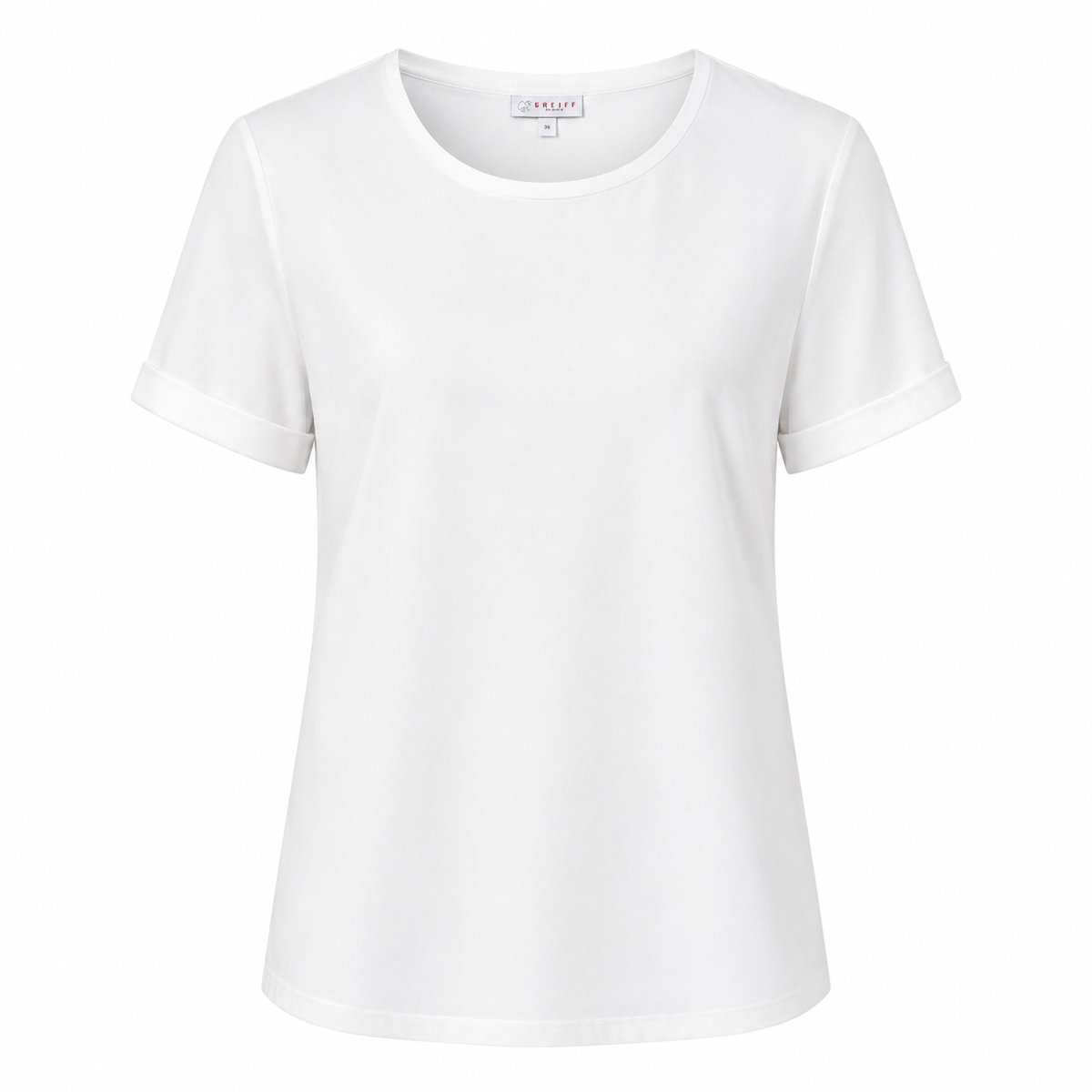Greiff Chiffon Dames Top 1/4 Mouw Crèmewit Maat 52 - Elegante Business Top