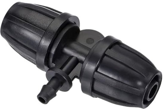 20 stuks druppelirrigatie prikkeldraad T-stuk 3-weg fittingen 8 mm tot 4 mm PP slangaansluitingen, tuin micro-irrigatie buis weerhaak connectoren voor kassen, gazons en bewateringssystemen