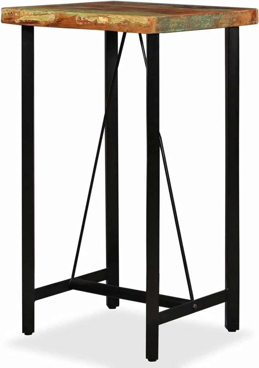 Bartafel Massief Hout - Hoge Tafel Keuken - Woonkamer Inrichting - Unieke Industriële Look