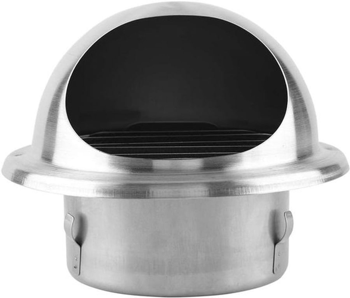 Ontluchter voor wandplafond - Ventilatie - Roestvrijstaal - Verstelbaar - Ronde vorm - Ges
