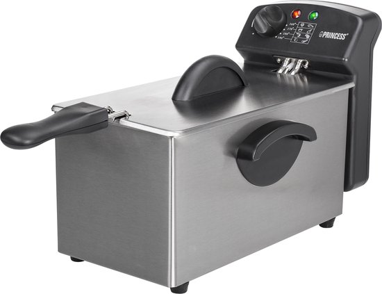 Frituurpan 3 liter - Princess 182626 Familie Castel friteuse 3 liter – Koude zone – Inhoud 3 liter - frituurpan Princess - 2000W - WK