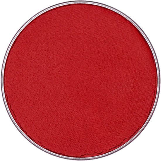 Rood compact schminkpoeder in een zilveren bakje, met Superstar logo.
