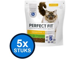 5x Perfect Fit - droog sensitive kalkoen 1,4kg - Kattenvoer - 1.4 kg