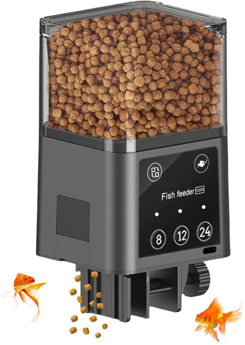 320 ml aquarium feeder, elektrische visvoeder met 3 tijdgestuurde voermodi, perfect voor thuis