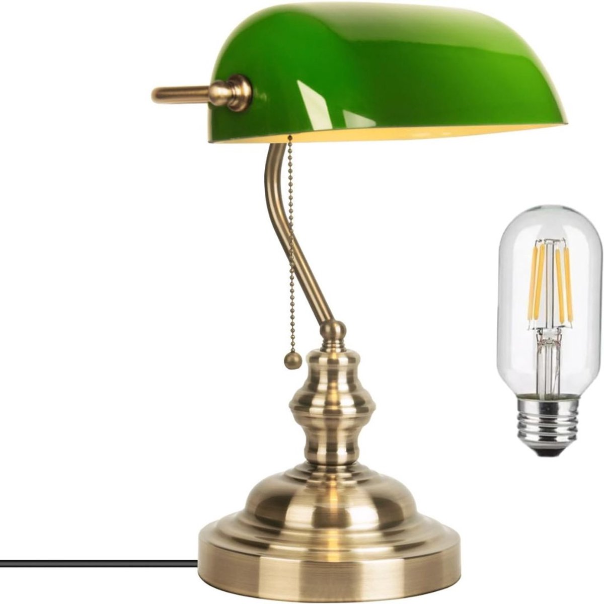 CLGP® Notarislamp - Bankierslamp - Bureaulamp - Groen