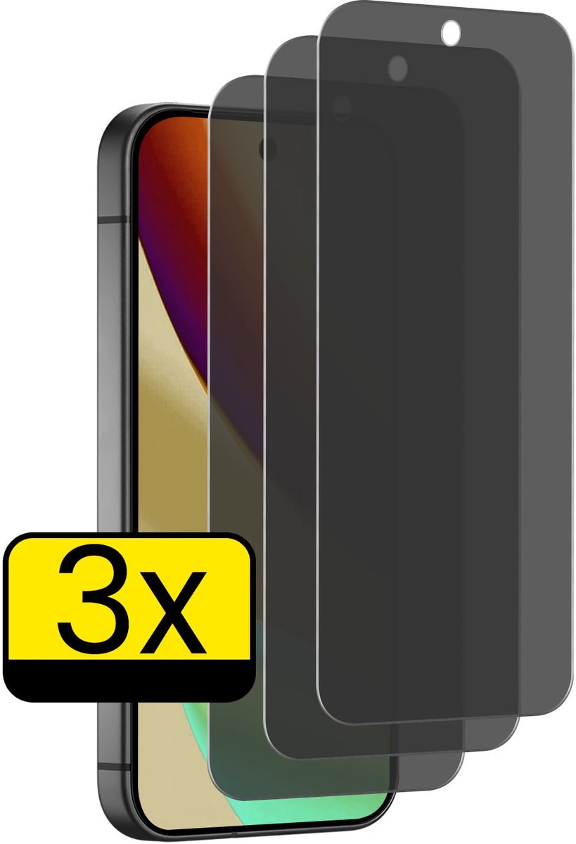 Screenprotector - Geschikt voor Google Pixel 11 Pro XL - 3 Stuks - Privacy Filter - Beschermglas - Gehard Glas - Tempered Glass - Screen Protector