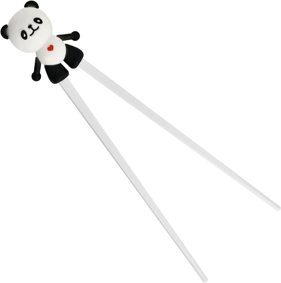 SnelShoppen - Panda Design Training Sticks - Beginner Sticks met Veer Mechanisme - Herbruikbare Antislip Hittebestendige Stokken voor Noodles en Raam