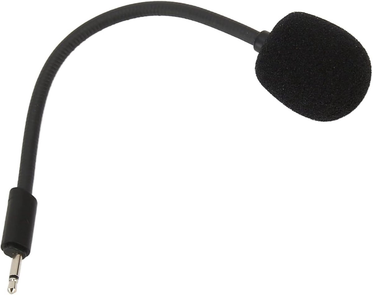 SnelShoppen - Microfoon Vervanging voor Gaming Headset, 2.5mm Geluidsreductie Microfoon met Flexibele Arm, Plug and Play, Ideaal voor Computer Gaming