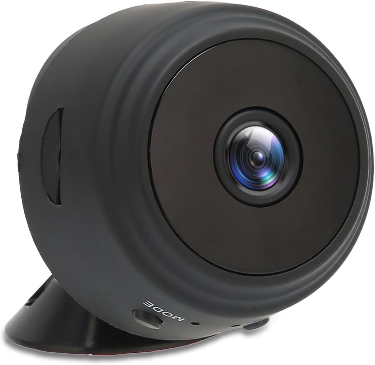 SnelShoppen - Home Security Camera Mini WiFi Camera 1080P Oplaadbaar Nachtzicht 360° Rotatie Kleine Videocamera voor Thuis en Kantoor
