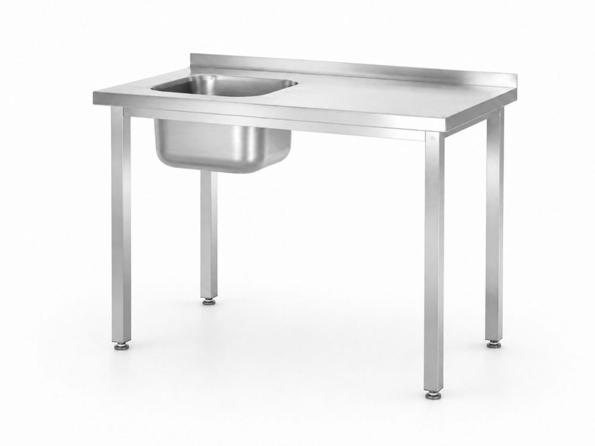 HENDI Spoeltafel, met bouten, HENDI, Kitchen Line, 1000x600x(H)850mm