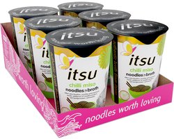 Itsu Chili Miso noodle cup 65gr x6