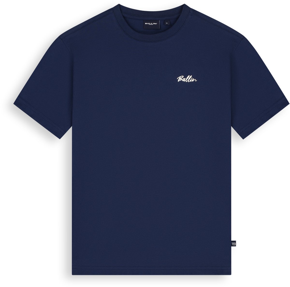Ballin Amsterdam - Jongens Loose fit T-shirts Crewneck SS - Navy - Maat 8