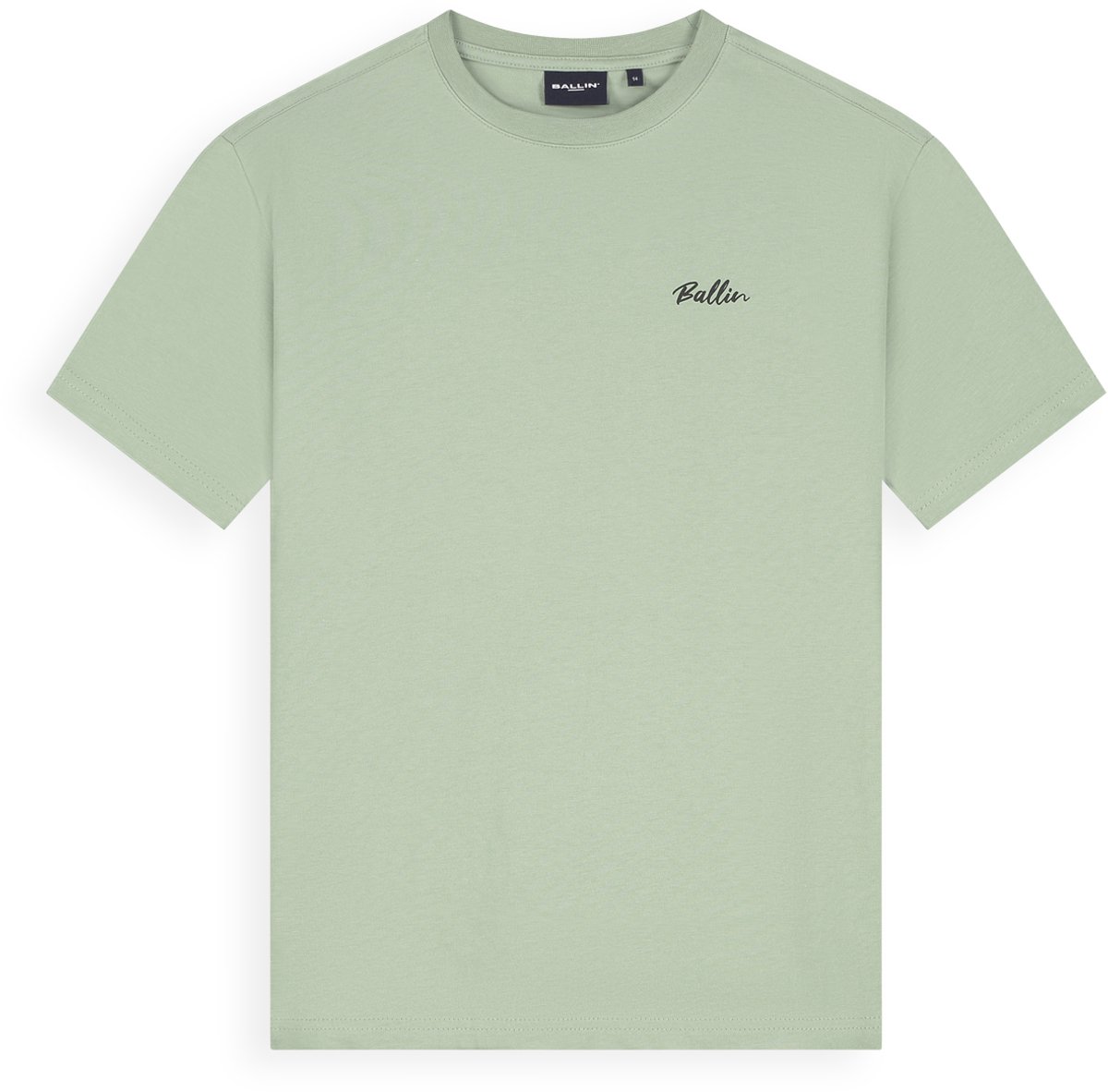 Ballin Amsterdam - Jongens Loose fit T-shirts Crewneck SS - Army Green - Maat 10