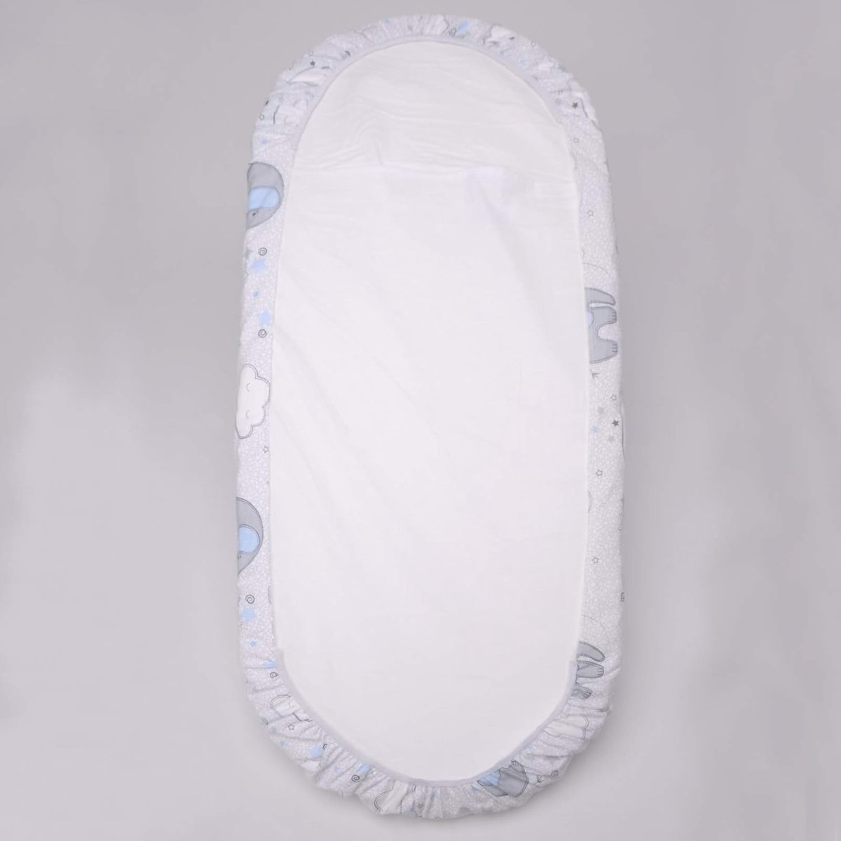 SnelShoppen - Fitted Sheet voor Kinderwagen, Verstelbaar 75 x 33 cm en 72 x 33 cm, 50% Katoen, 50% Polyester, Perfecte Pasvorm voor Matras 5-10 cm, Id