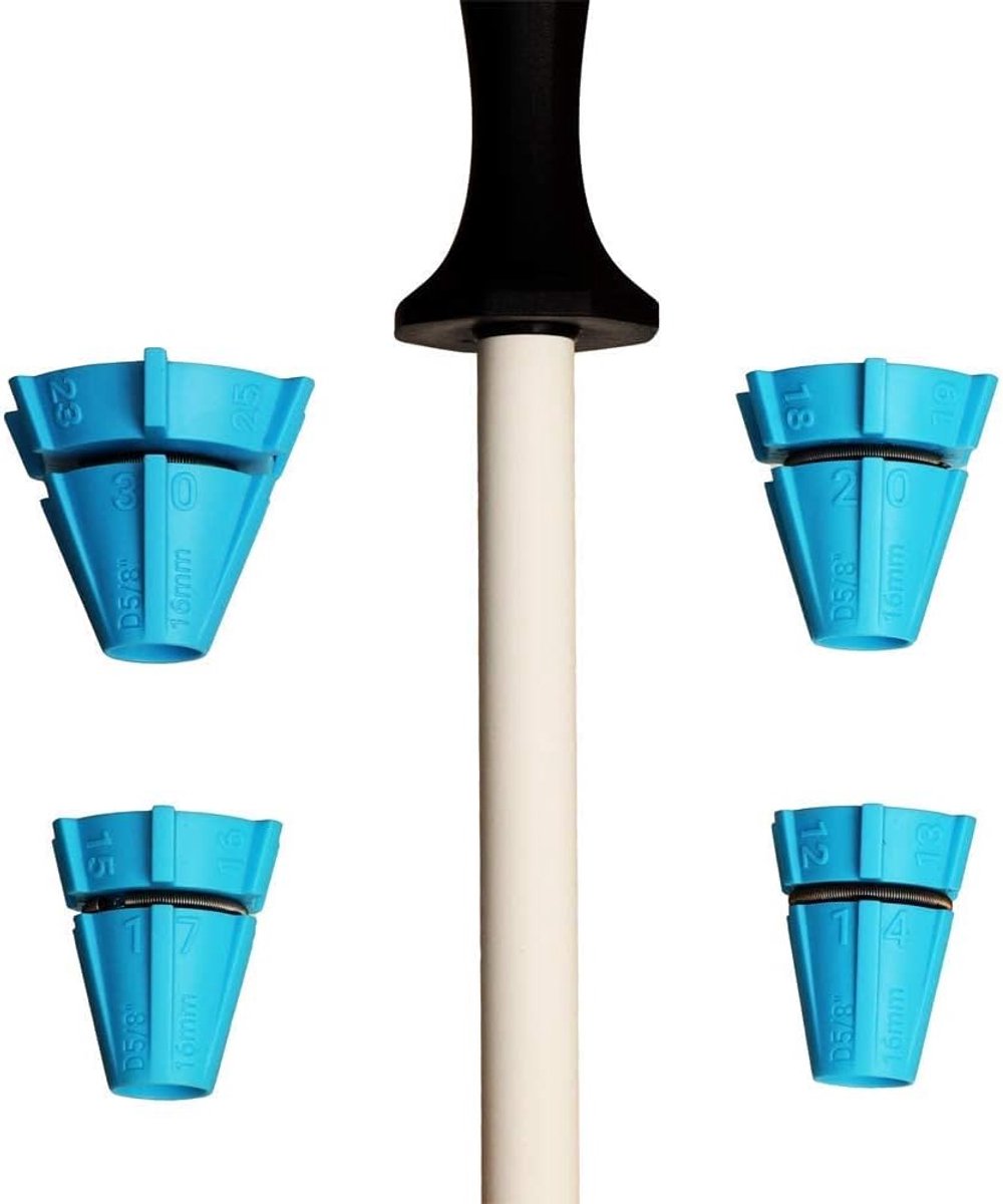 SnelShoppen - Keramische Slijpstang met Hoekgidsen, 11-Inch Schokbestendig, 1500 Grit, Wit, Ideaal voor Keukenmessen