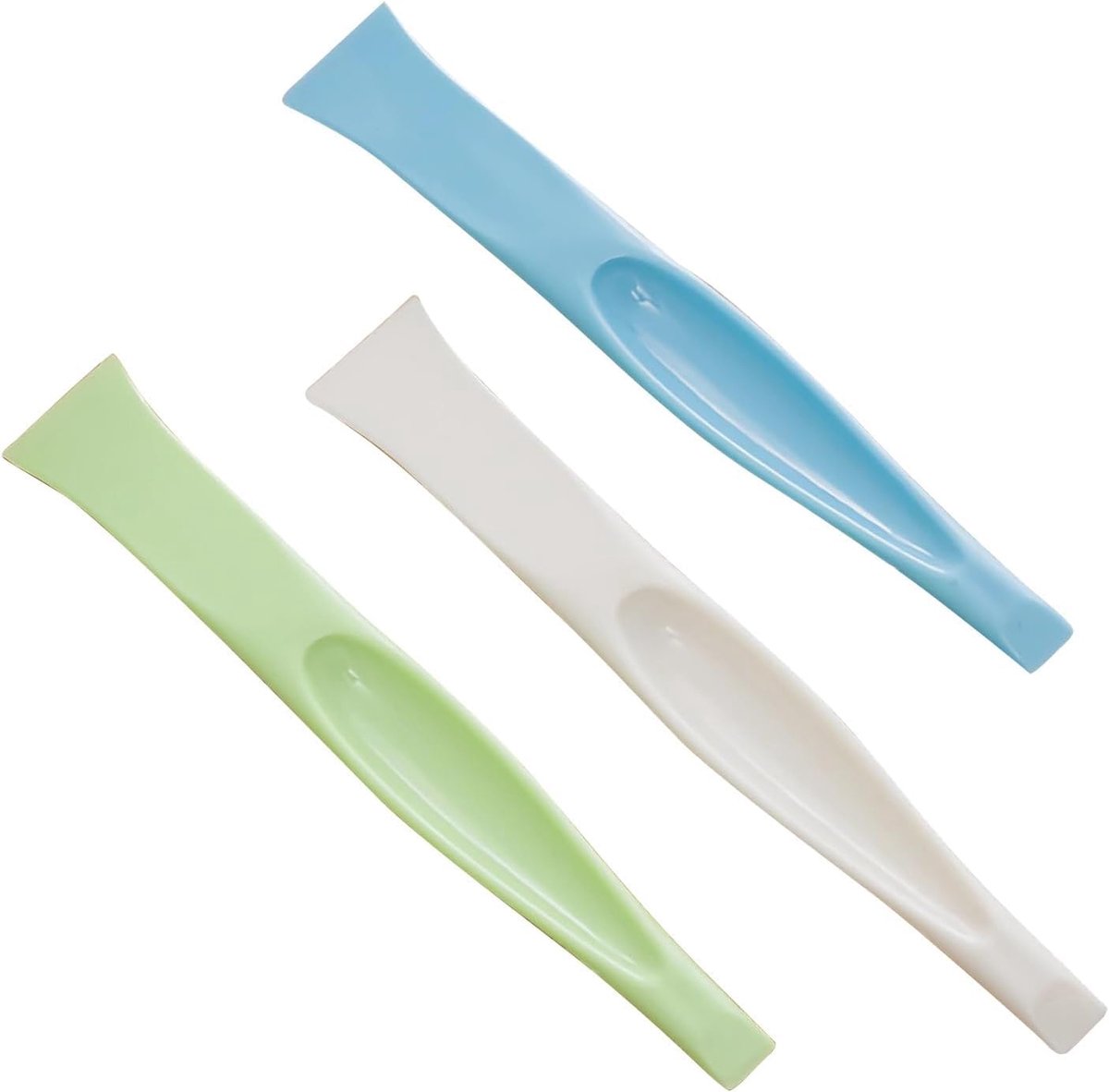 SnelShoppen - Pack van 3 Multifunctionele Plastic Scrapers, Veilig voor Gevoelige Oppervlakken, Voor het Verwijderen van Stickers, Labels, Vuil en als