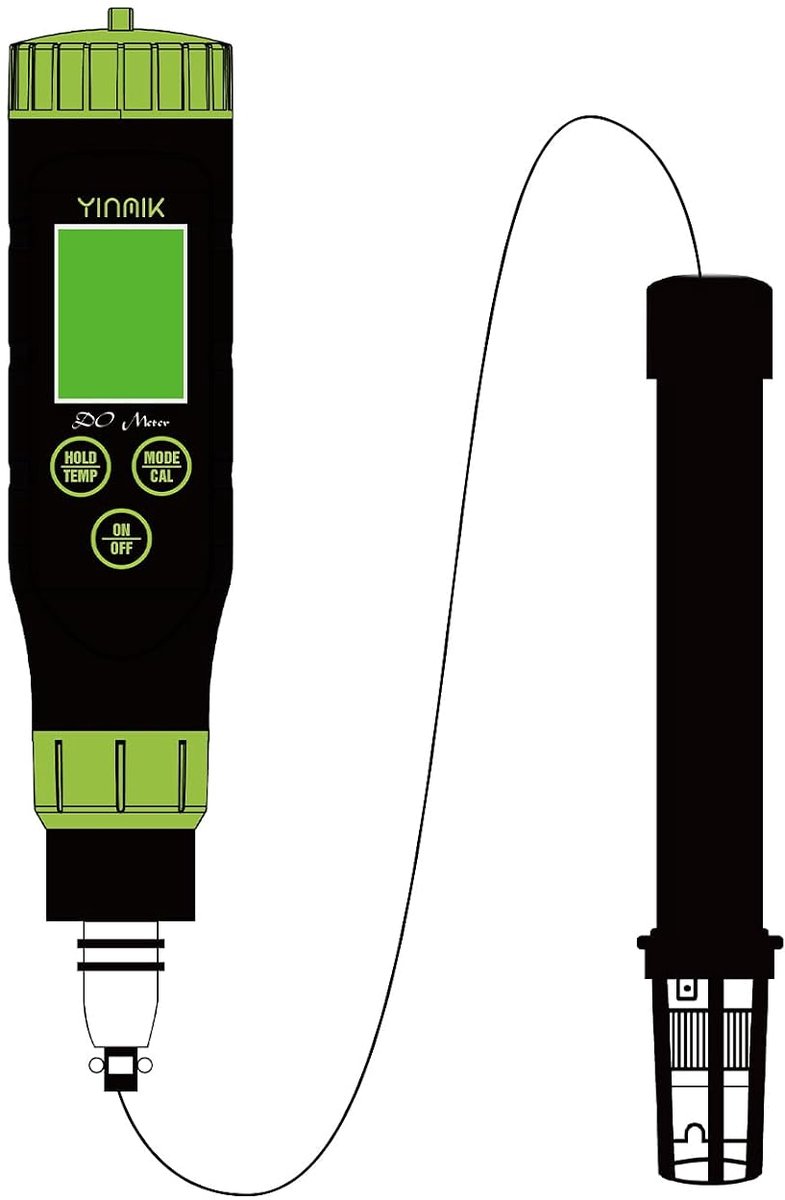 SnelShoppen - Draagbare Zuurstofmeter voor Vijvers en Aquaria - Digitale Zuurstoftester voor Hydrocultuur, Aquacultuur en Bierspecerijen - YINMIK Aqua