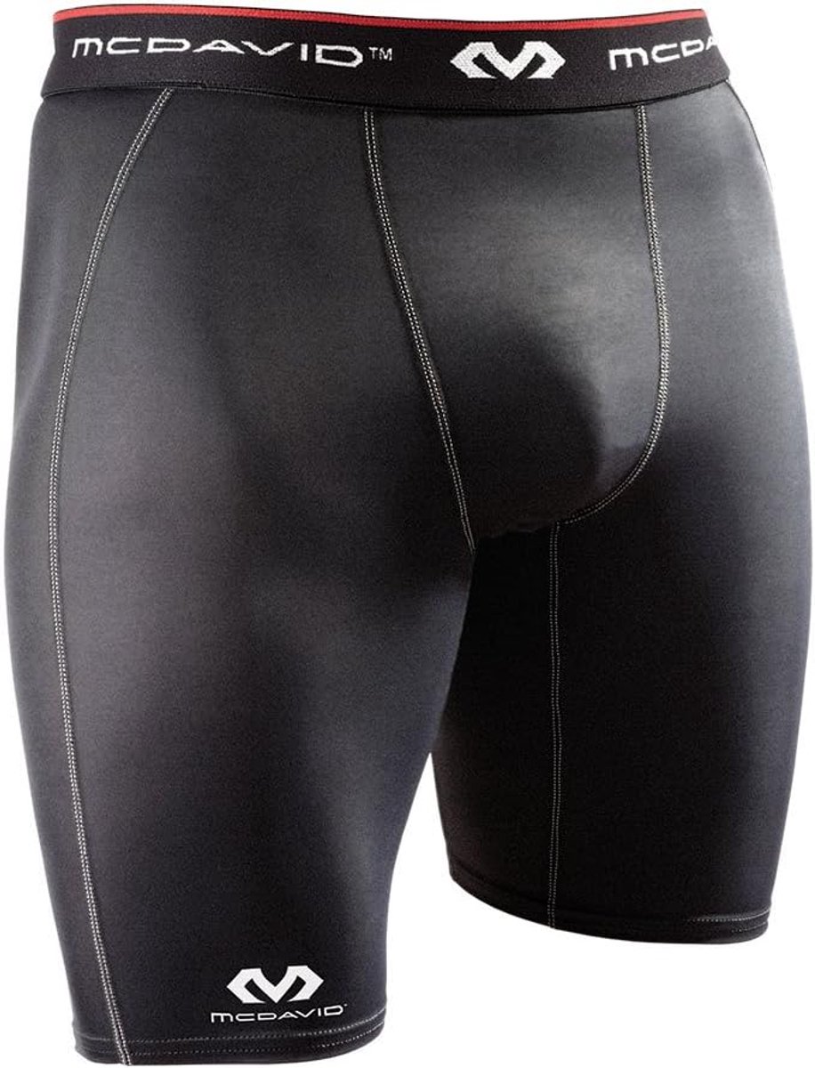 SnelShoppen - Kompressionshose HDC voor Mannen, Zwart, XL, Knie-lengte, Stabiliteit, Comfort, Vochtregulatie, Sportkleding, Fitness, Hardlopen, Traini