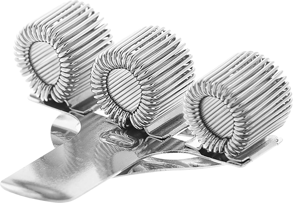 SnelShoppen - Triple Penhouder met 3 Gaten en Pocket Clip - Stalen Pennenhouder voor Artsen, Verpleegkundigen, Onderwijzers, Piloten, Zwart