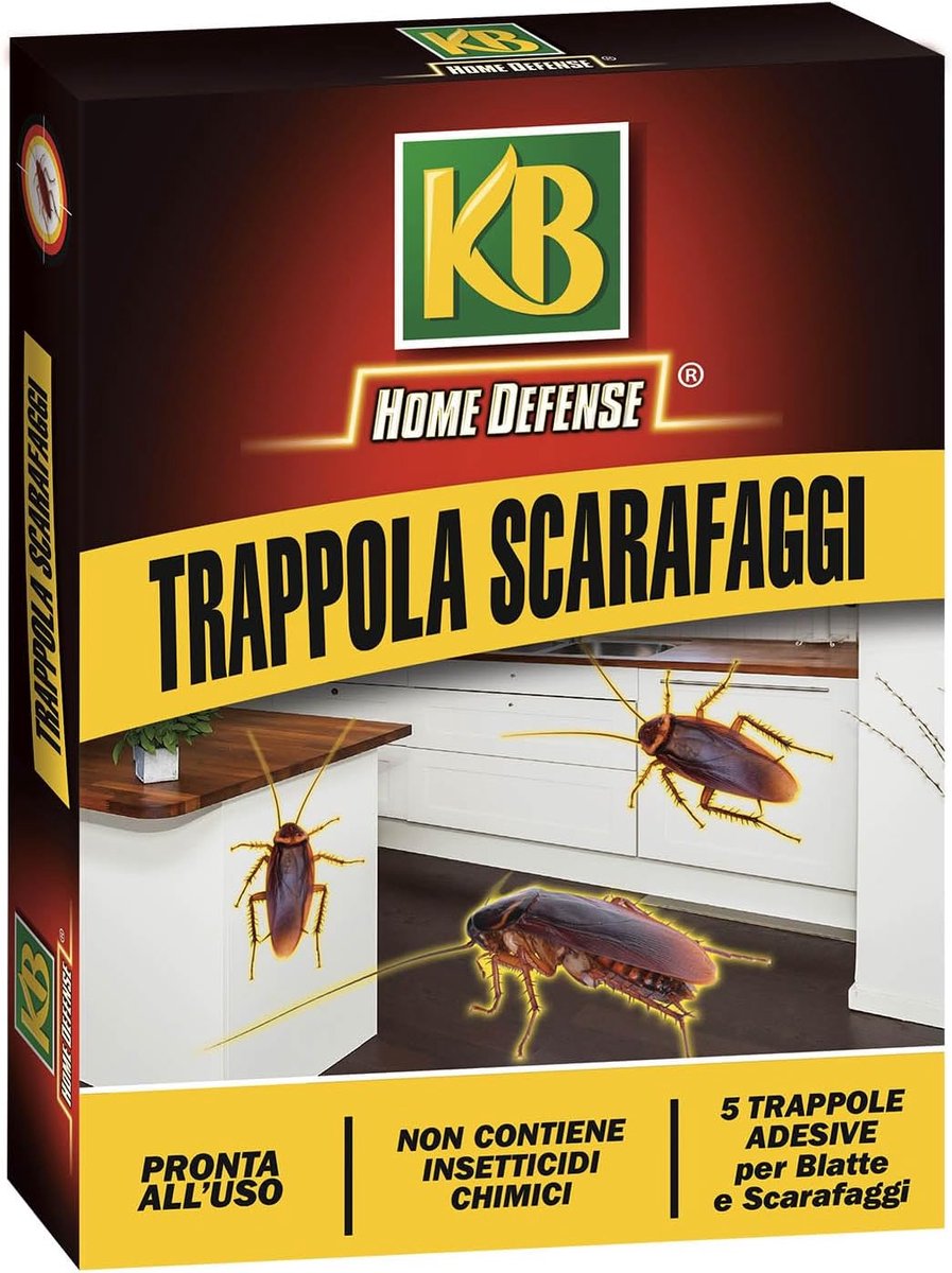 SnelShoppen - Insectenvallen voor Bladluizen en Kakkerlakken X5 - Hoge Vangcapaciteit, Eenvoudig in Gebruik, Geen Contact met Insecten - Voor Keuken e