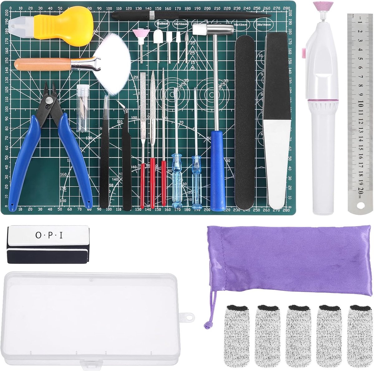 SnelShoppen - 29PCS Model Kit Gereedschap Set, Hobby Constructie Gereedschap voor Modelbouw, Reparatie en Assemblage van Voertuigen, Robots, Schepen e