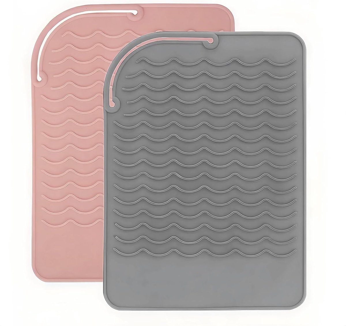 SnelShoppen - Heat Mat voor stijl- en krultangen 111 cm - 2 stuks - Warmtebestendig silicone - Ideaal voor thuisgebruik, reizen en salons