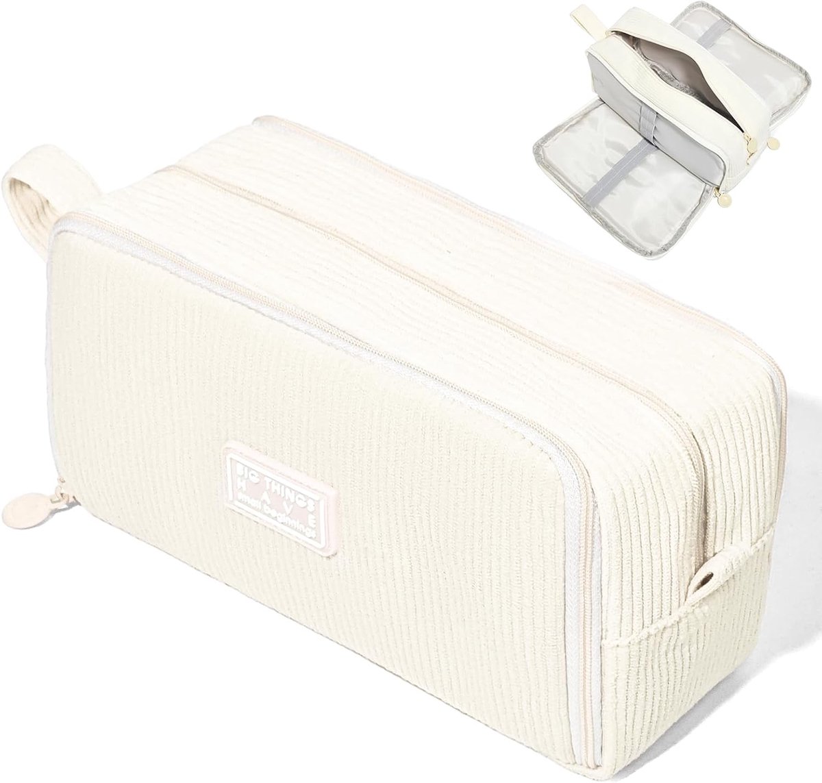SnelShoppen - Grote Capaciteit Pennenbak - Uitbreidbare Multifunctionele Etui met Rits - 22,5x8x12 cm - Perfect voor School, Kantoor en Creatief Gebru