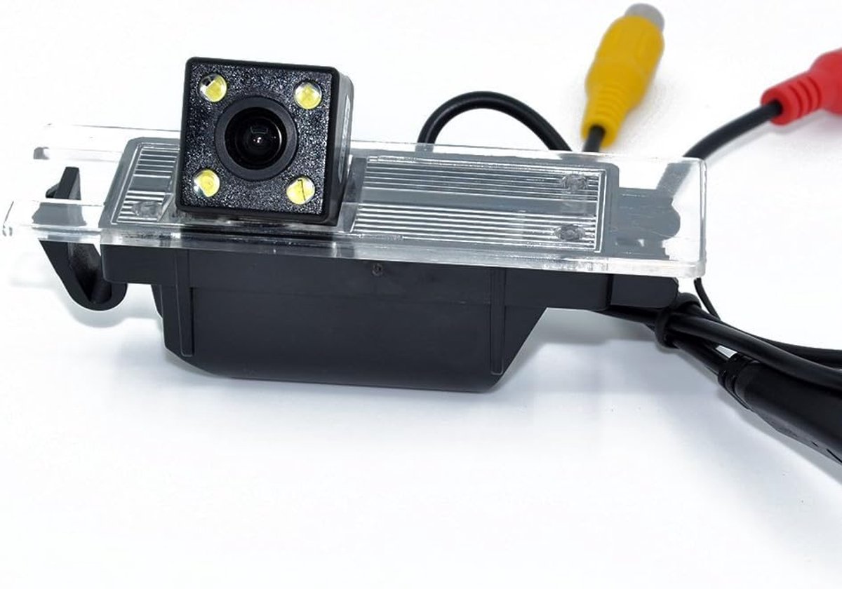 SnelShoppen - Nachtcamera Achteruitrijcamera voor Opel Astra H, Corsa D, Meriva A, Vectra C, Zafira B & FIAT Grande - LED Nachtzicht, Duurzaam, Compac