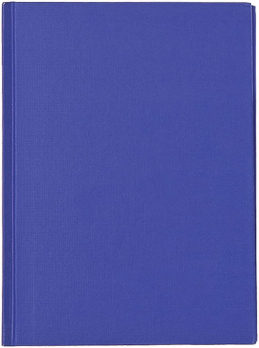 SnelShoppen - A5 Notitieboek - Manuscript - Notitieblok - Schrijfblok - 192 Pagina's - Blauw - Kantoorbenodigdheden - Ideaal voor Notities en Dagelijk