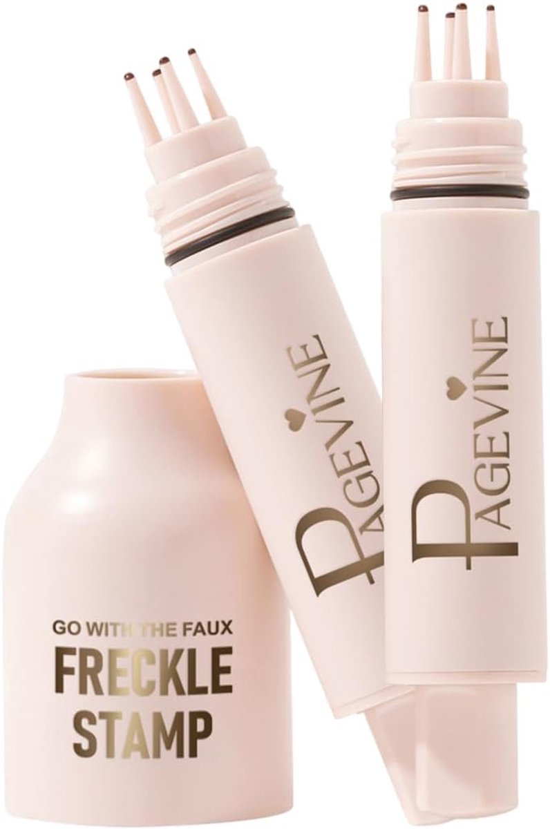 SnelShoppen - 2 Stuks Waterproof Freckles Pen, Natuurlijke Vlekkenstempel voor Gevoelige Huid, Sneldrogend, 24U Houdbaarheid, Licht en Medium Kleur, P