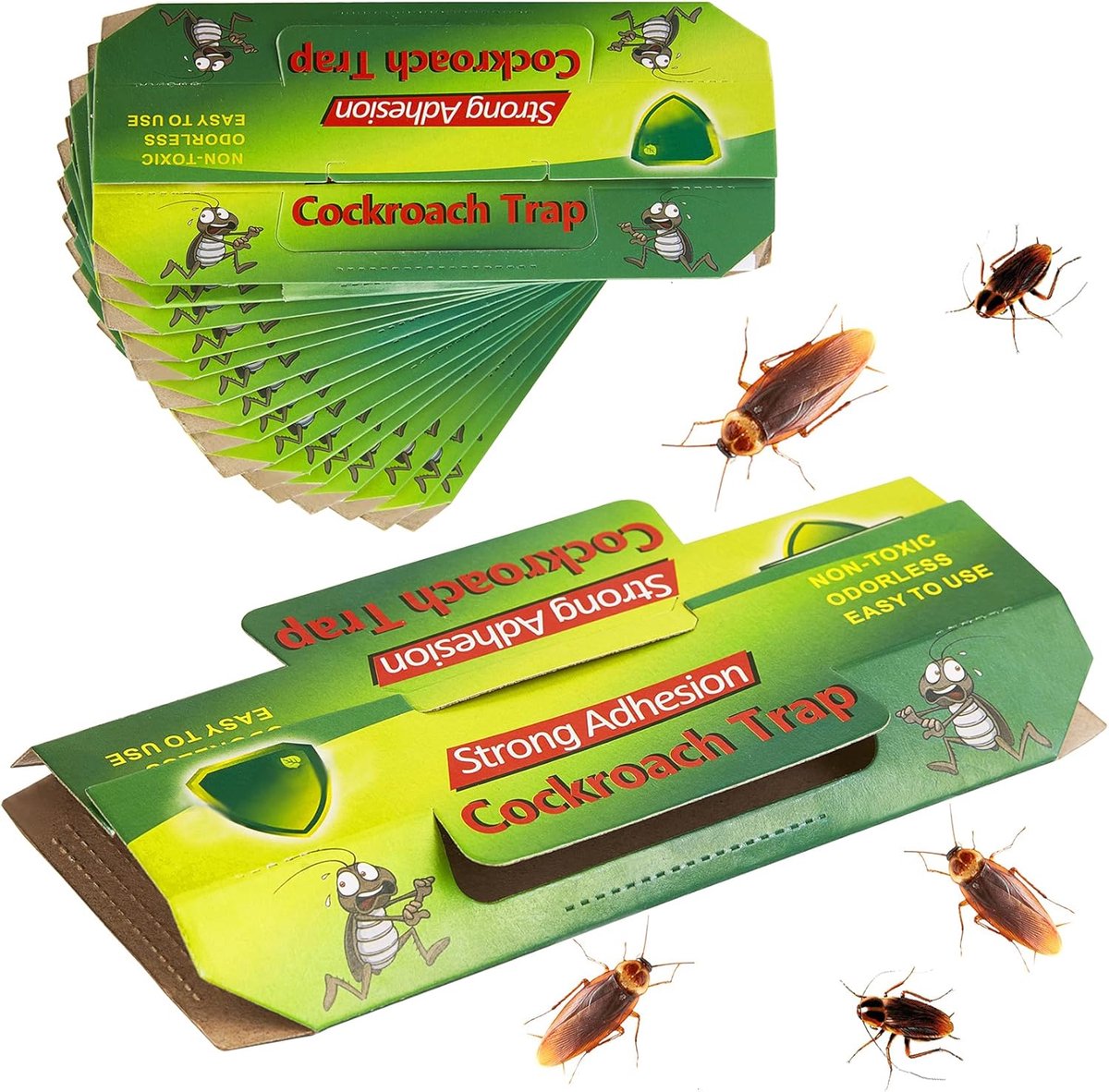 SnelShoppen - 22 stuks Kakkerlakvallen voor Binnengebruik - Effectieve Insectenbestrijding, Veilig voor Mensen, Ideaal voor Keuken en Badkamer