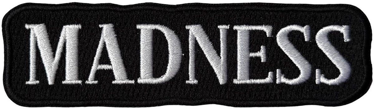 Madness - Text Logo - patch