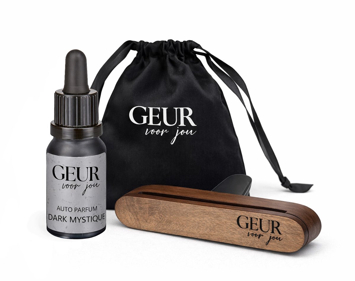 Geur voor Jou Dark Mystique - Autoparfum 10 ml - Navulbaar - Dashboard Luchtverfrisser - 100% Natuurlijke Parfumolie