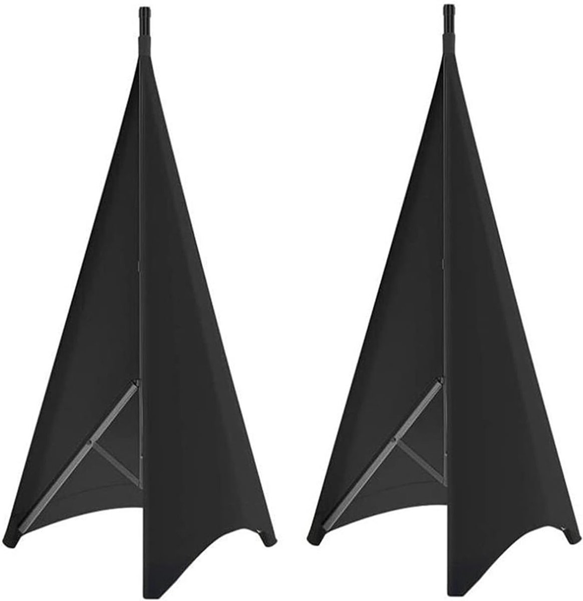 DJ Lichtspeaker met Statief en Beschermhoes van Rekbaar Polyester, Set van 2 voor Feestjes en Evenementen