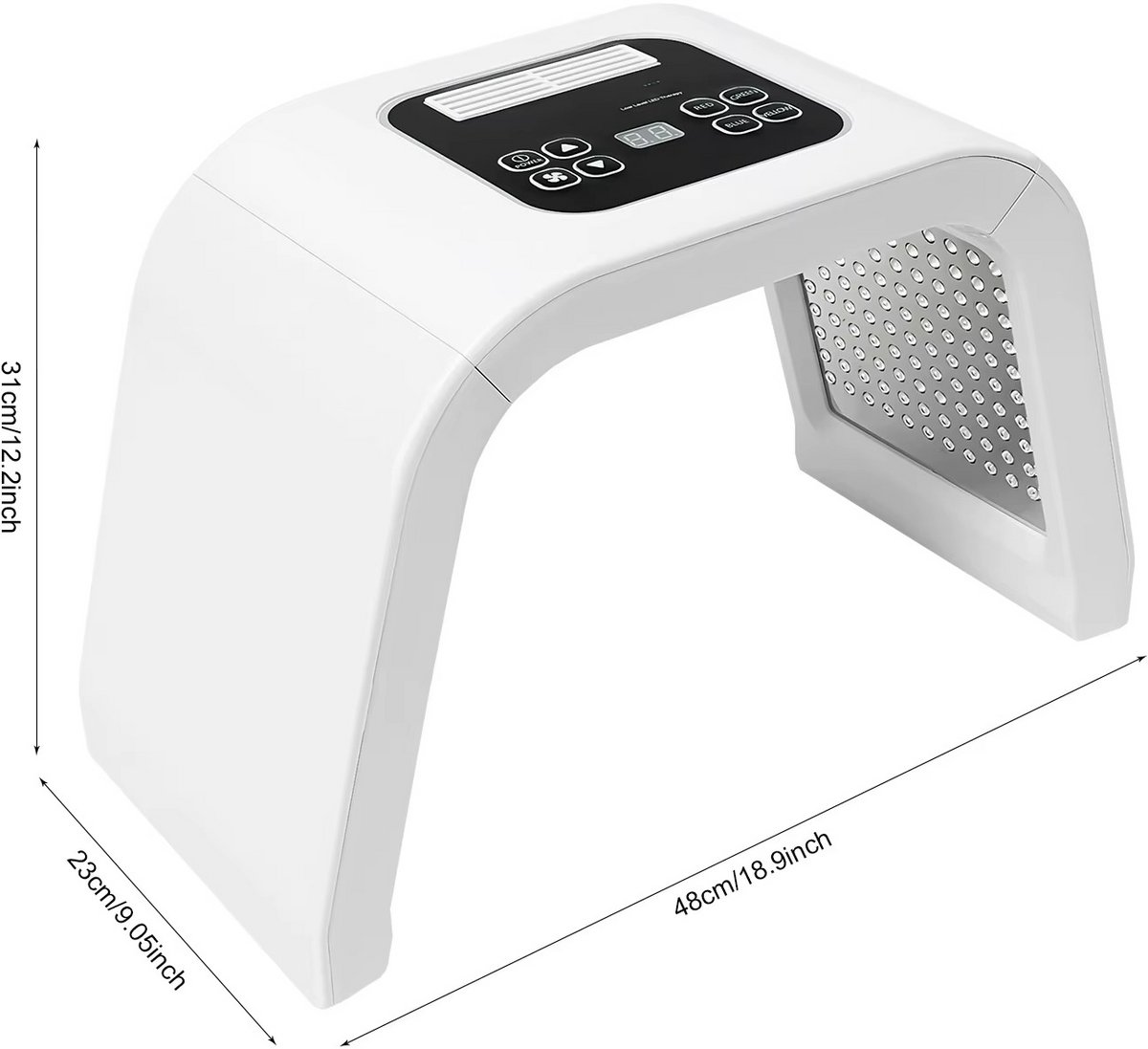 JOYNEXTBUY - 7 Kleuren PDT LED Gezichtsmasker - 287 LED's Lichttherapie - Photon Therapy - Huidverjonging - Voor Thuis en Salon