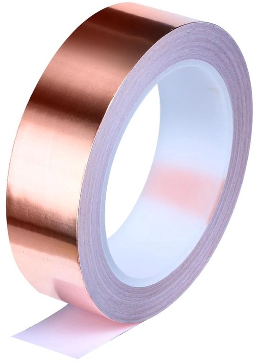 Koperfolie Tape 40mm x 20m met Geleidende Lijm voor Elektronica, EMI Shielding en Ambachtelijke Projecten