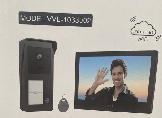 149001 - HALKIS Video Doorbell - 2-Wire - 7” Screen - Proximity tags - Wi-Fi - TUYA App - Vivell+ Badge — afbeelding 3